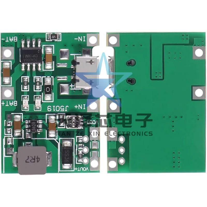 Multimeter 3.7V ke 9V 5V dimodifikasi 18650 baterai Lithium Boost and Discharge modul terintegrasi yang dapat disesuaikan 2A