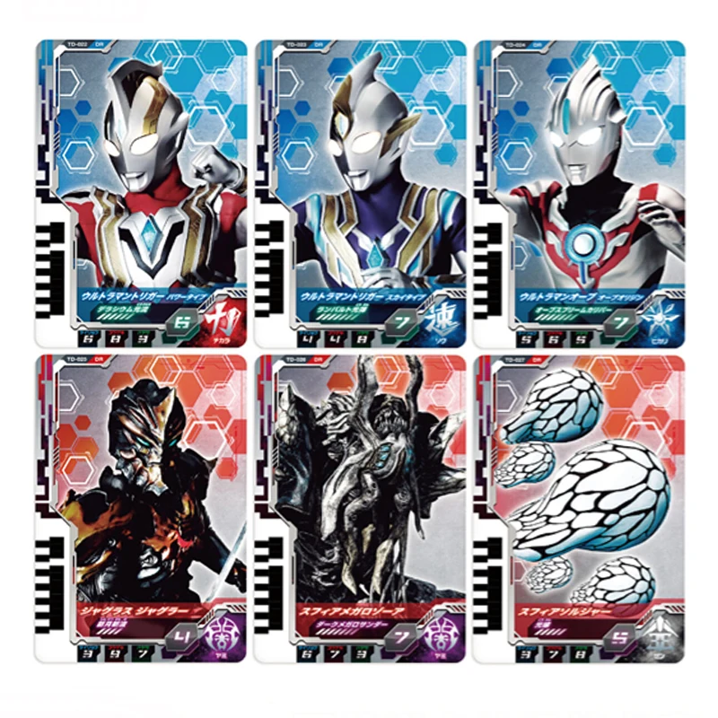 Bandai Original Ultraman Decker Ultra Dimension Card Transformer 02 03 Anime Action Figures Toys Boys Girl Childs Gift