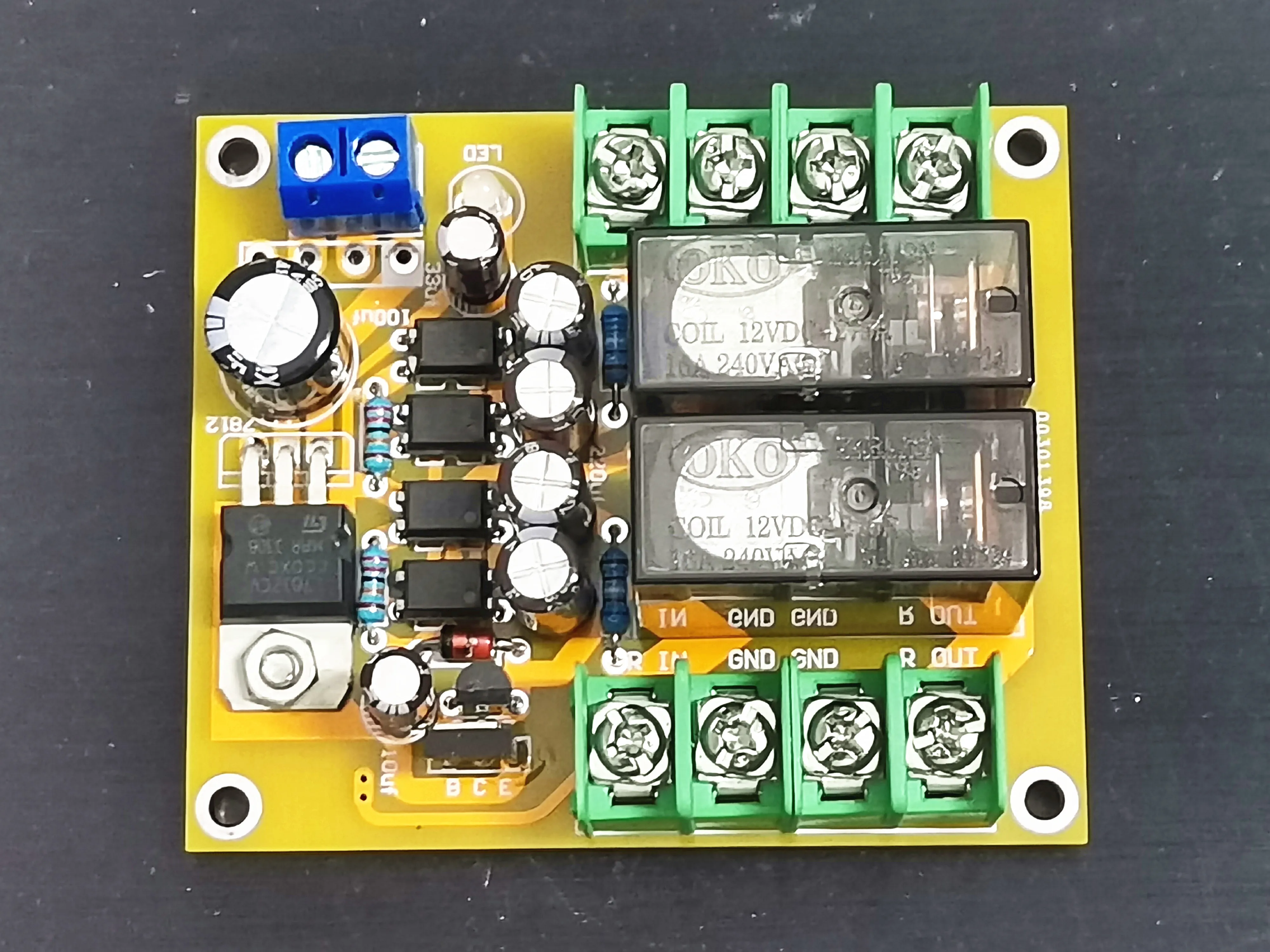 

Speaker Protection Board Dual 16A Silver Contact Relay