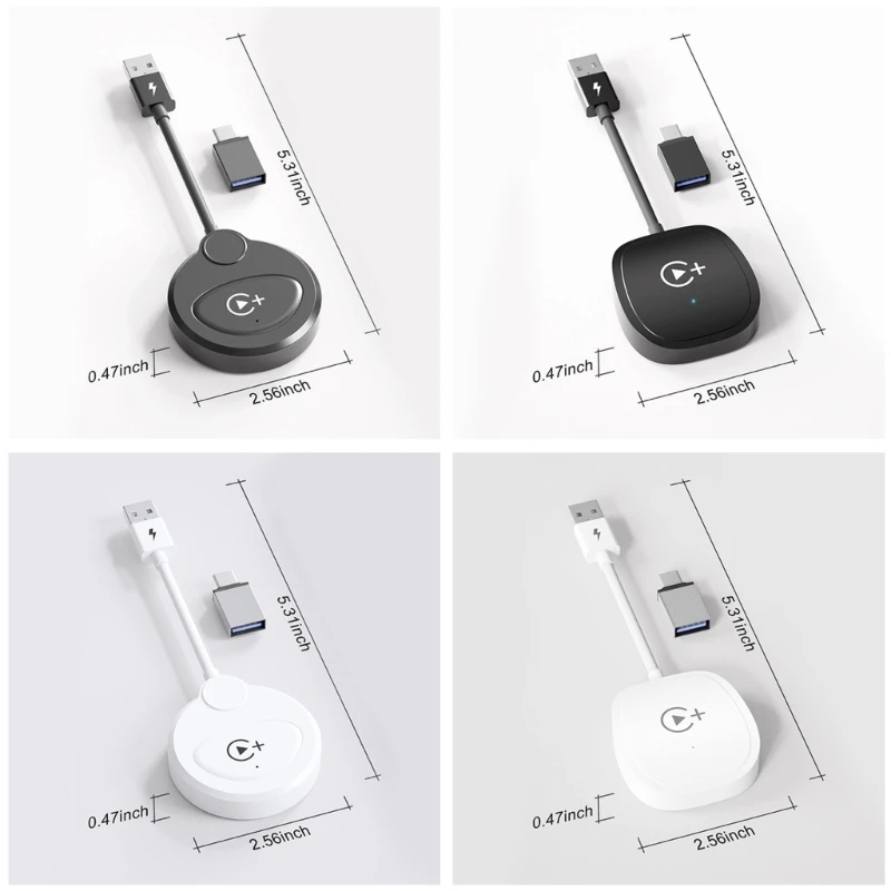 Адаптер автомобильного плеера, подключение видео с беспроводного телефона к автомобилю через USB Type C