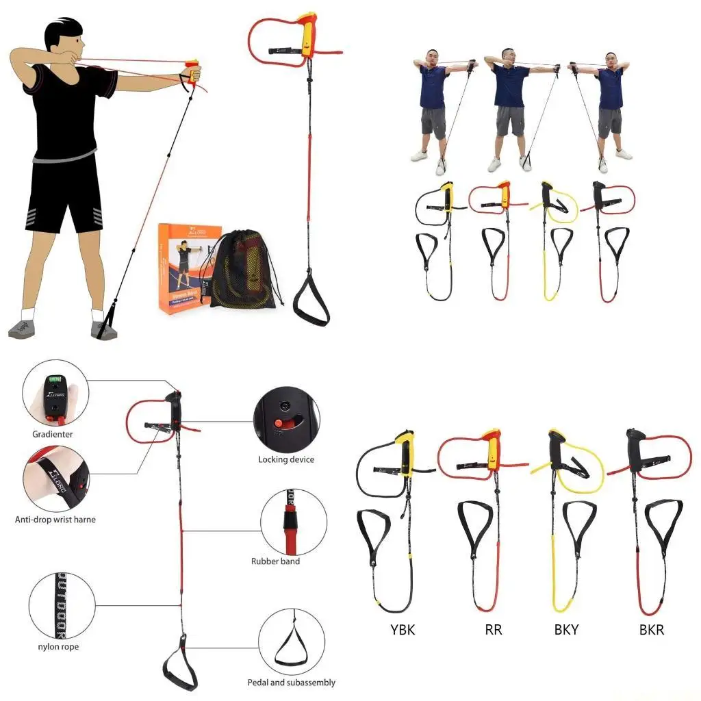 

M5TC Устройство с регулировкой натяжения ручки-разгибателя лука для стрельбы из лука, устройство с эспандером для разгибателей