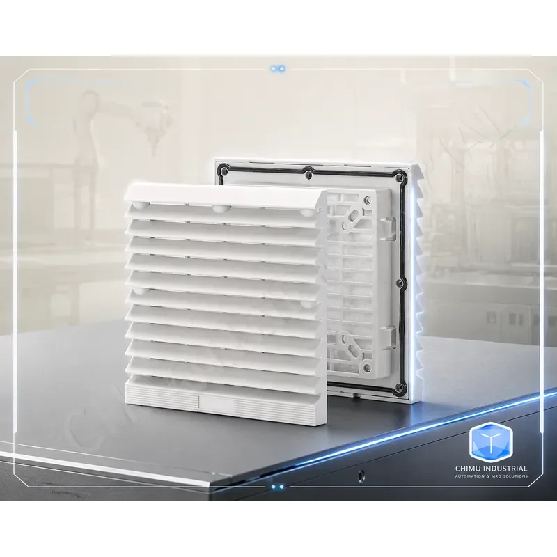 【CHIMU INDUSTRIAL】 ZL-803 12038 Axial Flow Fan Ventilation Filter Group for Cabinet Distribution Box Cooling Fan with Shutter