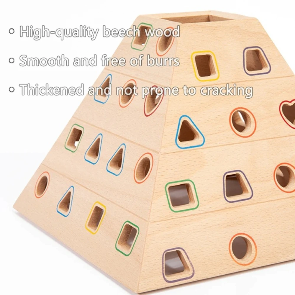 Wooden Pyramid Stick Pulling Balance Game Educational Strategy Toy To Boost Logical and Fine Motor Skills Birthday Gift