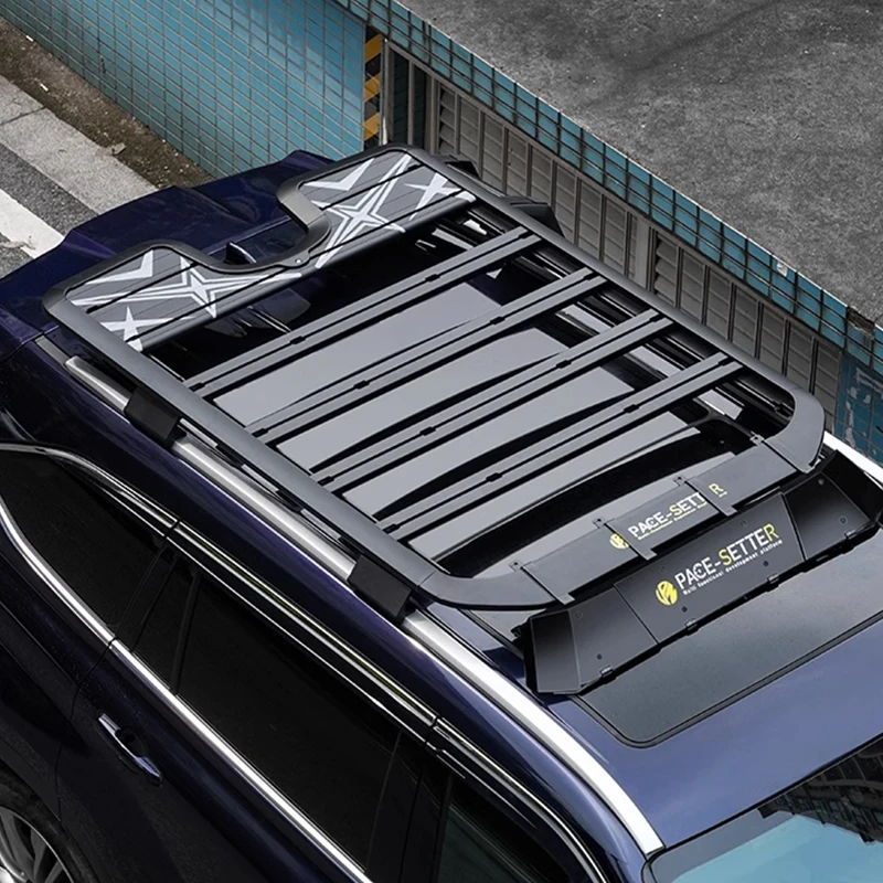 

BR Highlander Roof Luggage Rack Expansion Dedicated Roof Platform Folding Ladder Backpack Mecha Net