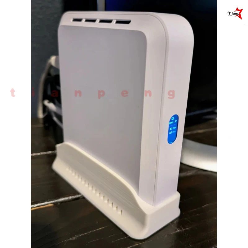 For UBNT (Cloud Gateway Max/Fiber) Gateway Holder Vertical Desktop Base vertical upright frame hold gateway chassis firmly stead