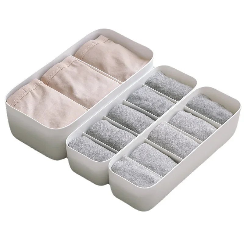 Underwear Organizer Home Cabinet Compartment Storage Box Closet Drawer Organizers Socks Bra Storage Organizer