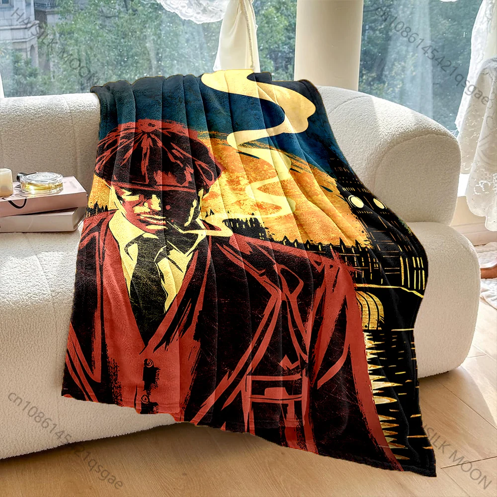 British style artwork background  Print Adult Children Warm Blankets Home Travel Car Soft Comfortable Suitable for all seasons