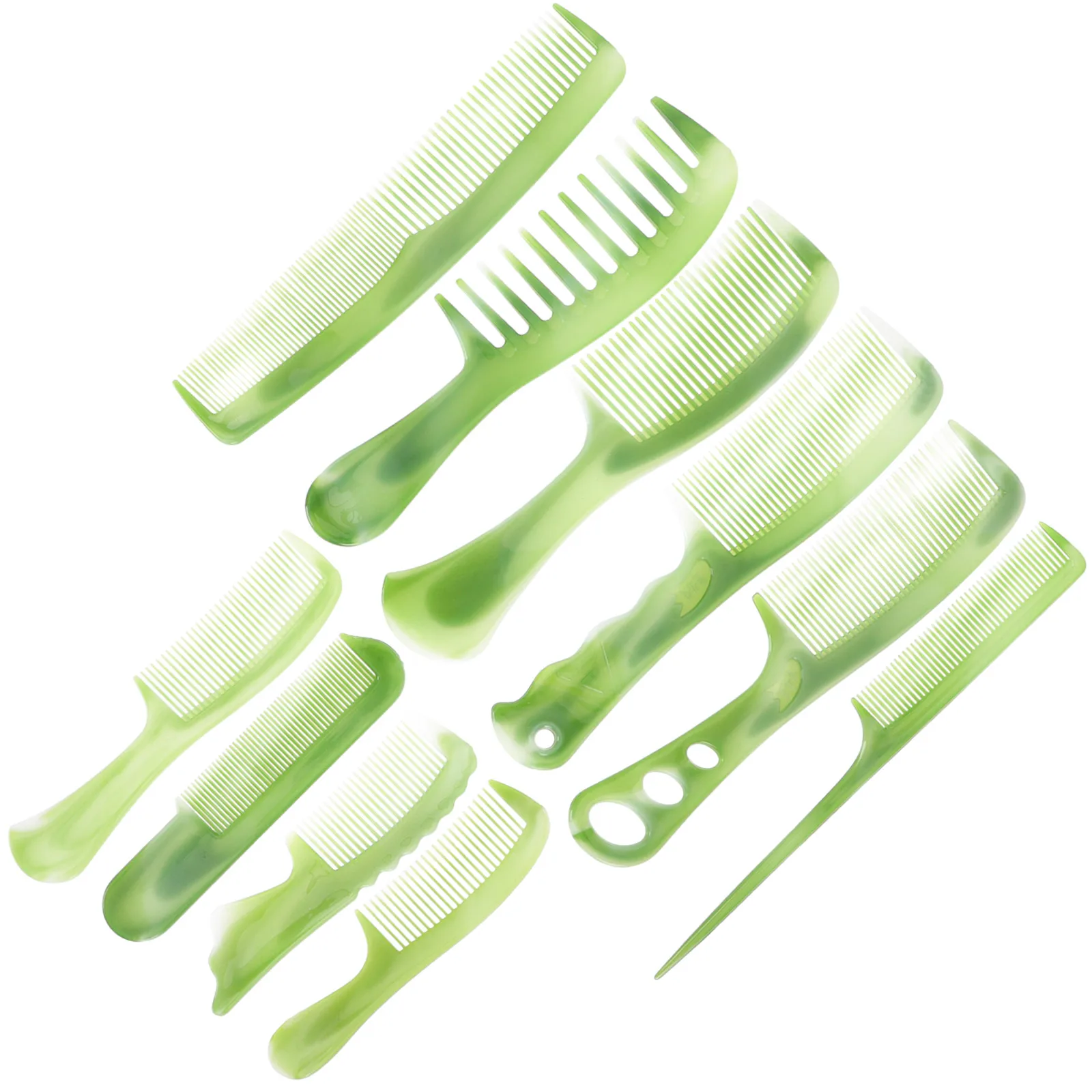 

1 Set Plastic Hair Combs Fine Wide Tooth Detangling Comb For Wet Dry Hair Styling Tool Hairdressing Comb Set Portable Combs For