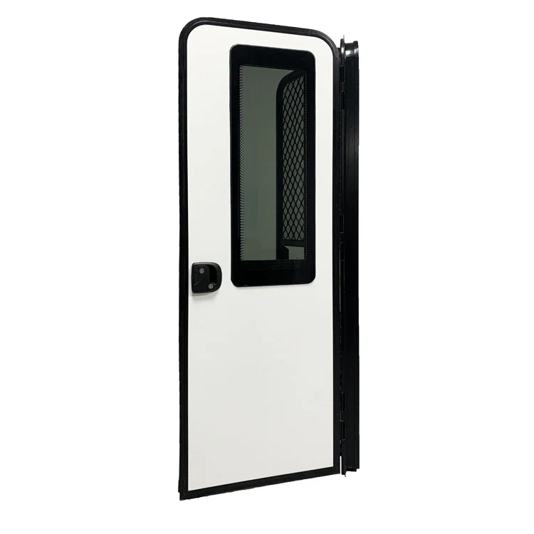 XUHE Latest Style RV Caravan Motorhome Entry Door With Built In Screen Door