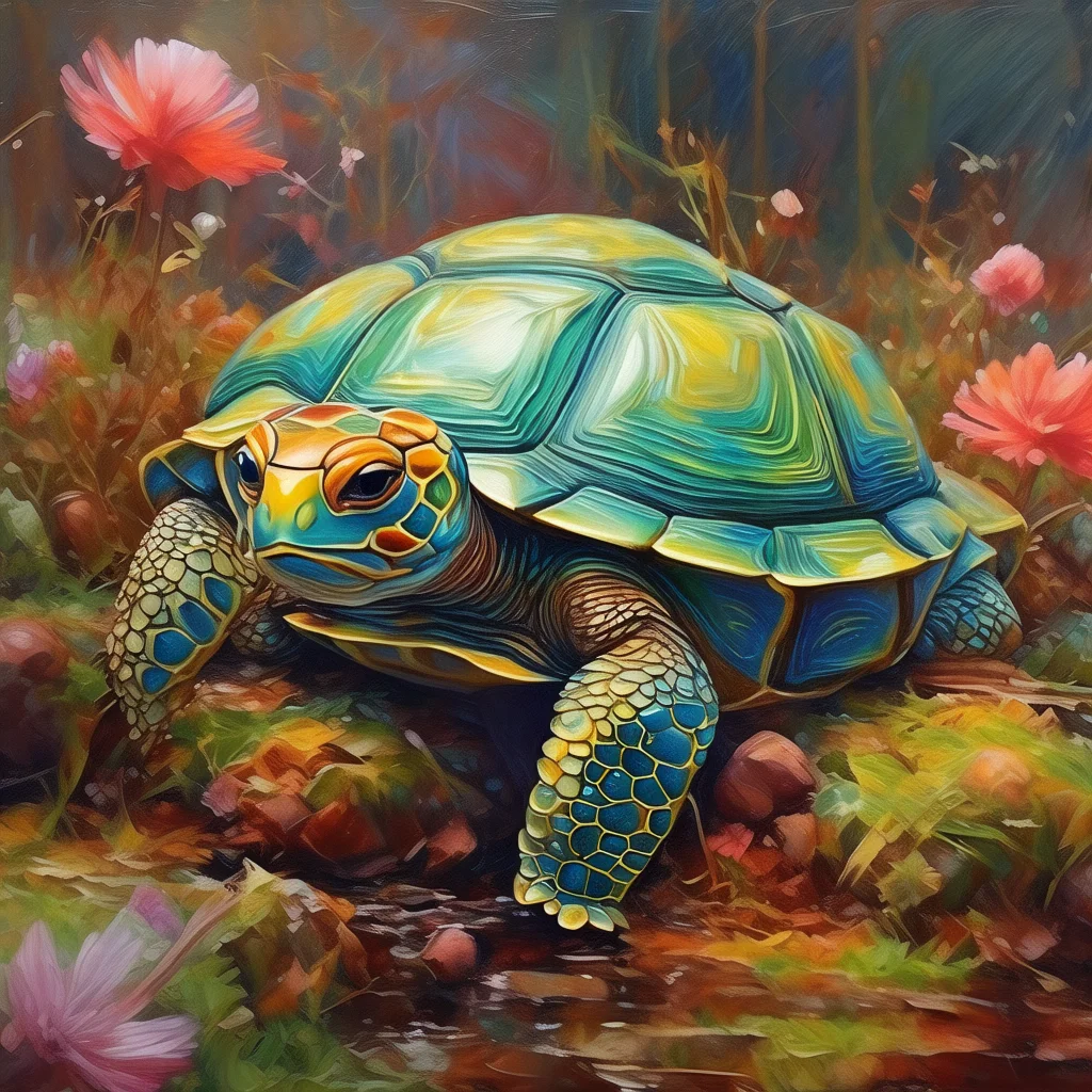 

875875 Abstract animal themed digital painting