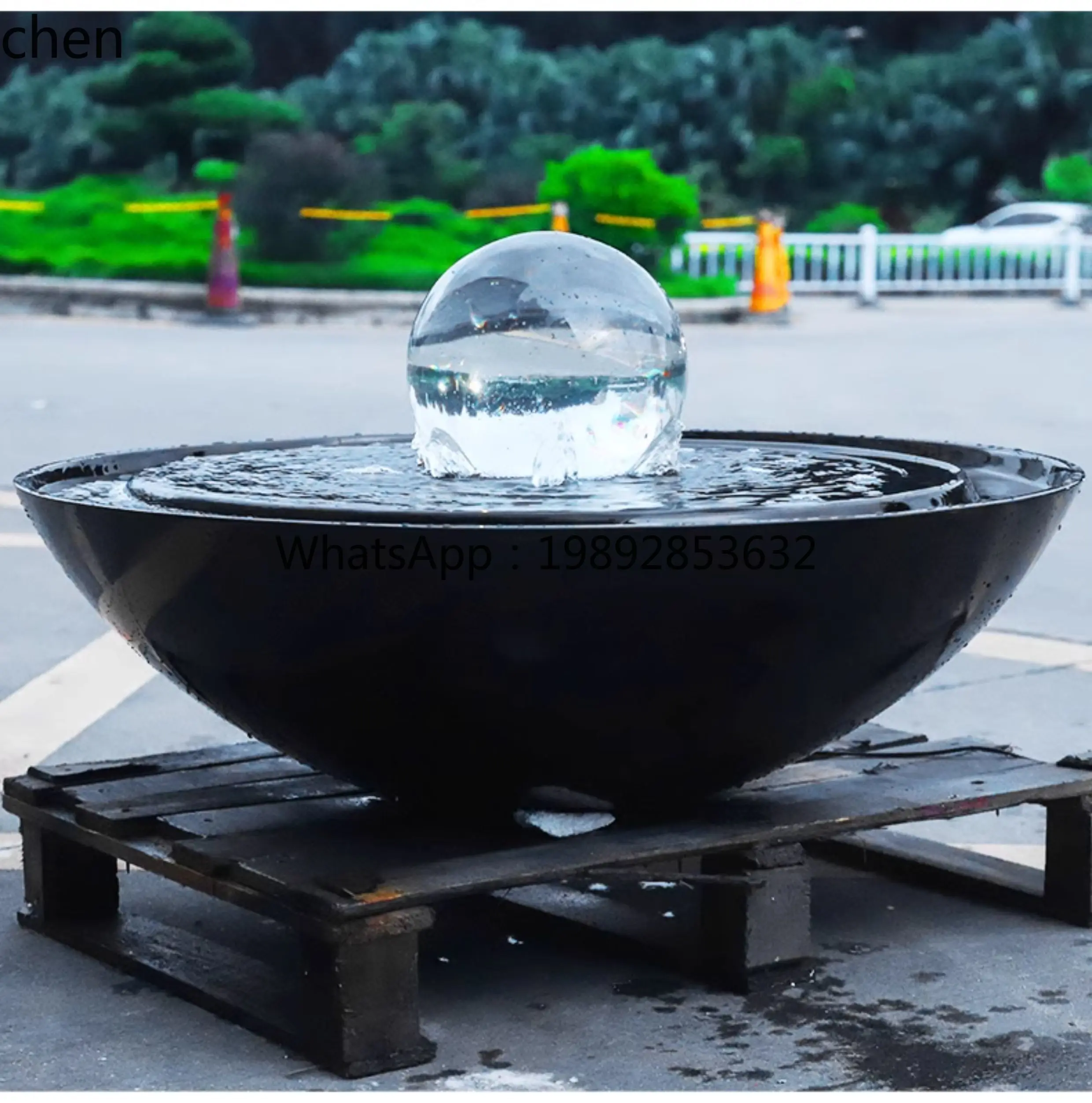 AB  Large Fiberglass Sculpture Base Device Fountain Water Pool Landscape Ornament