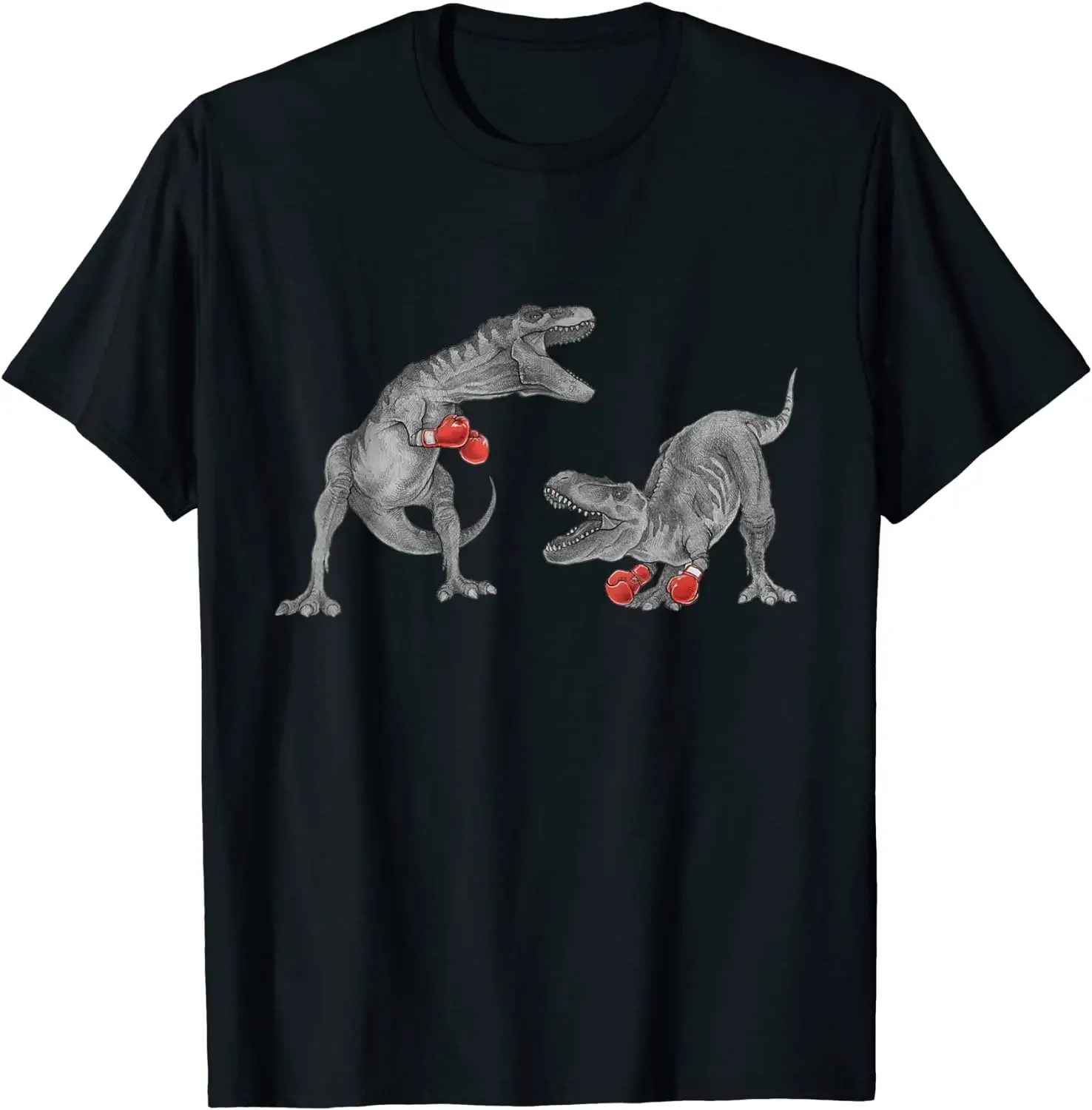 

Funny T Rex Dinosaur Boxing Team Funny Summer Cotton O-neck T-Shirt