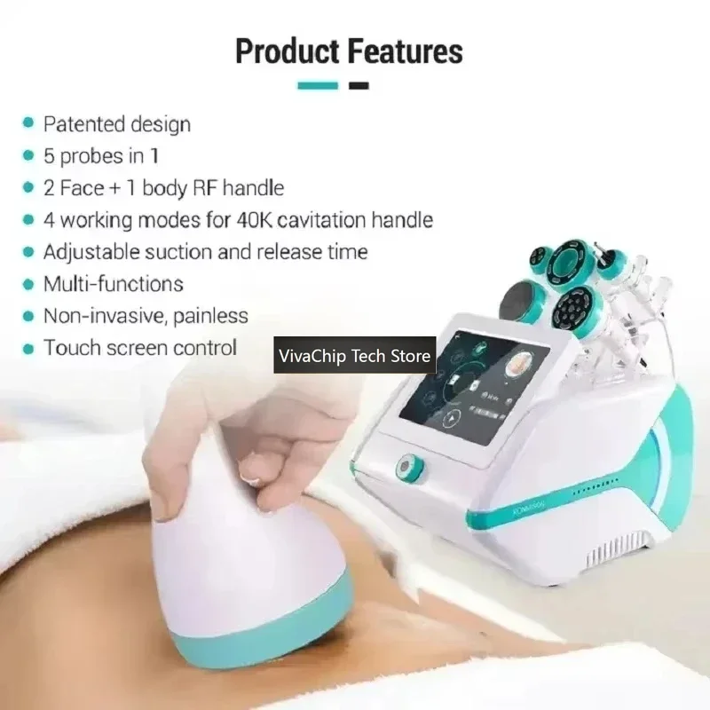 VivaCT5-in-1 Healthy Negative Pressure Lifting Adjustment Equipment With Trigger Blast Radiation Frequency 80K Slimming Newest