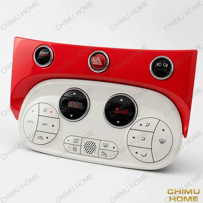 【CHIMU HOME】 Real Carbon Fiber Dashboard Instrument Panel Ring Trim for Fiat 500 Abarth 595 695 Interior Decor