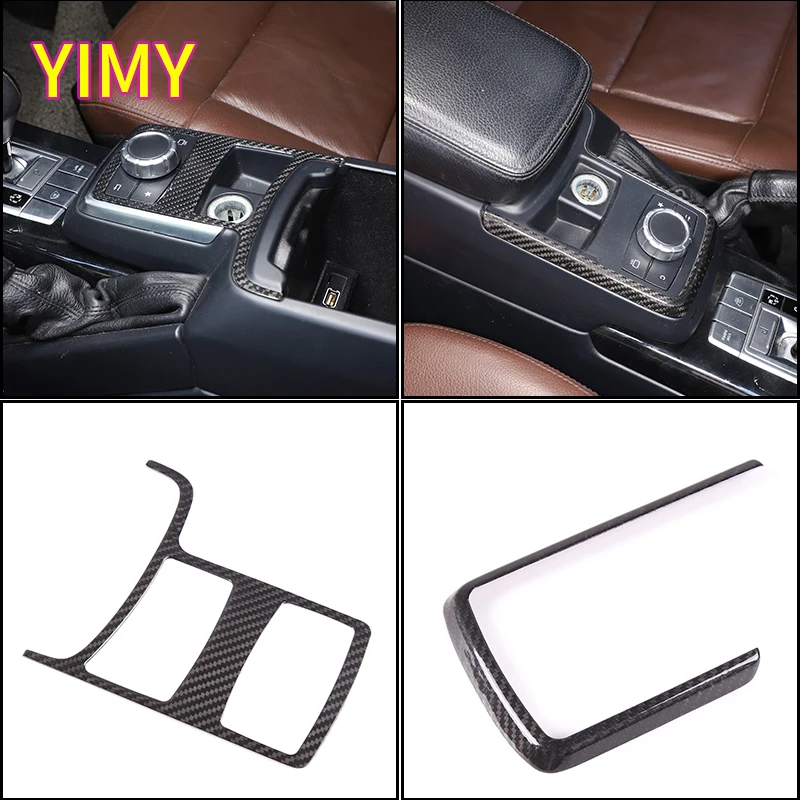 

Real Carbon Fiber Car Central Control Panel Decorative Cover Suitable for Mercedes-Benz G-Class W463 2012-2018 LHD Accessories