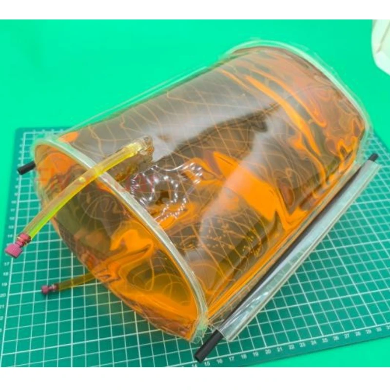 Serbatoio dell'olio combustibile morbido ellittico resistente alla corrosione 23x18x14 cm Vestito per tubo del carburante 6x4mm per turbojet per aereo modello barca RC