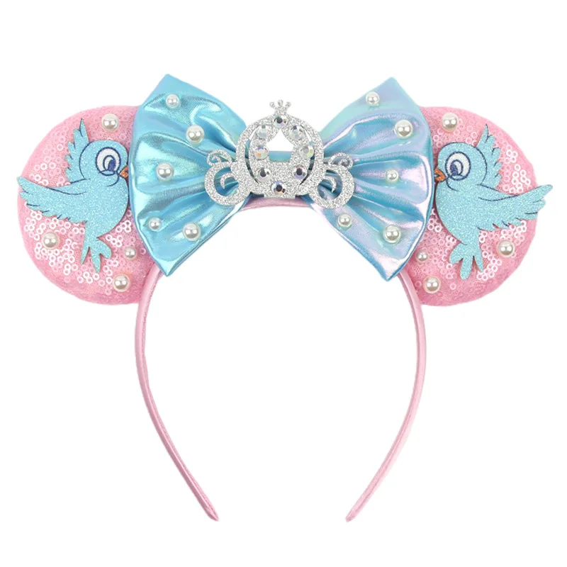 Cinderella Amusement Park Party Headband Shining Mickey Headband Children\'s Birthday Dress up Hair Accessories