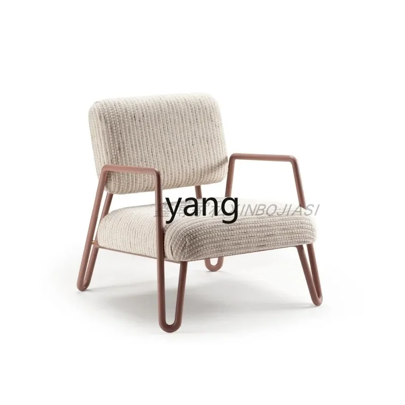 Yjq Simple Modern Metal Single Sofa Homestay Hotel Leisure Chair