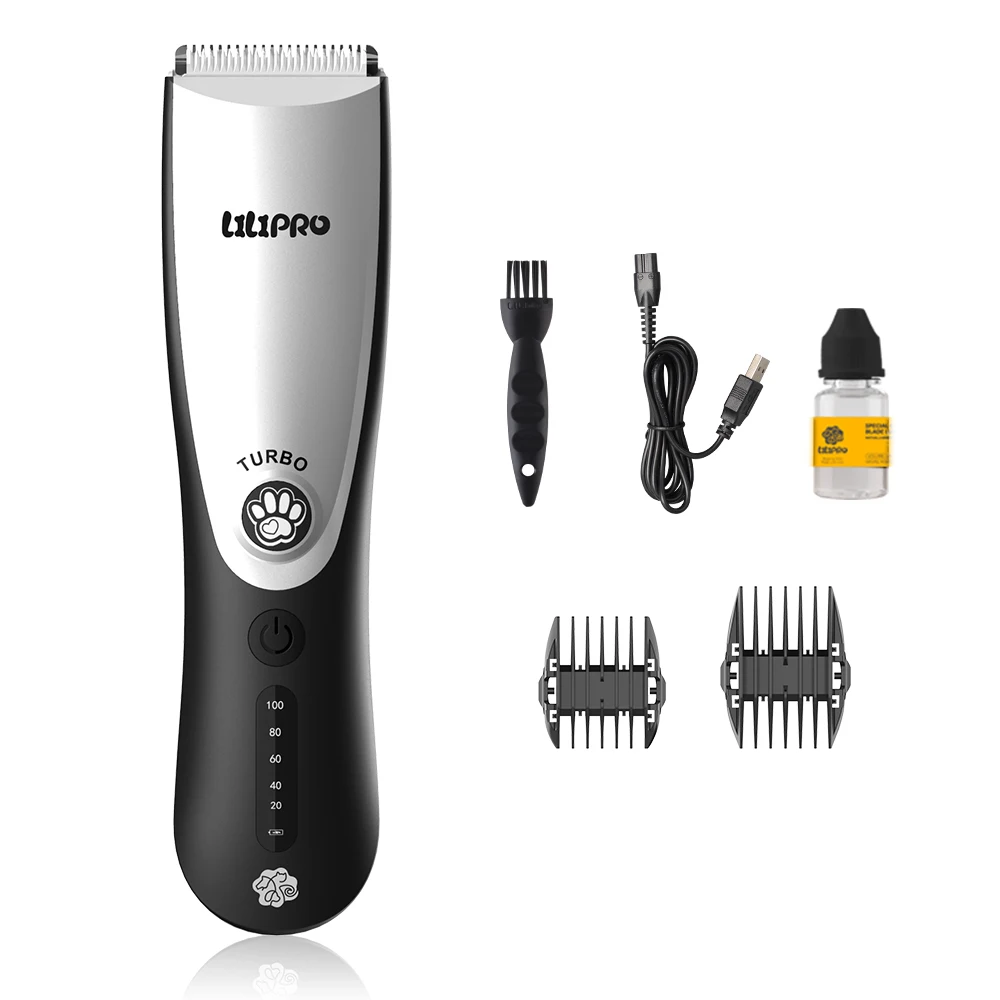 LILIPRO ZP-291 Professional Electric Pet Hair Clipper Cordless 2 Speed Cat Dog Hair Trimmer Low Noise Pet Grooming Product Kit