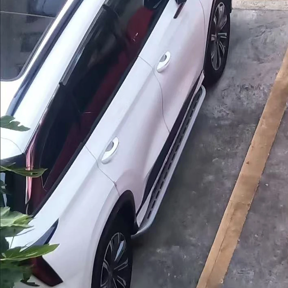 2 قطعة تناسب لكزس NX 2022-2025 دواسة تشغيل مجلس الجانب خطوة Nerf بار الألومنيوم اكسسوارات السيارات (مع الأقواس)