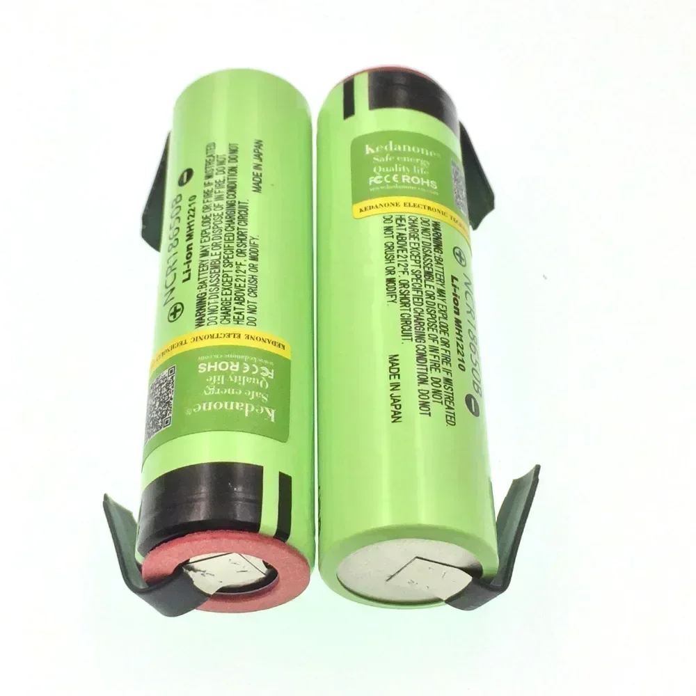 NEW original NCR18650B 3.7V 3400mAh 18650 rechargeable lithium battery is suitable for Panasonic flashlight + DIY nickel film