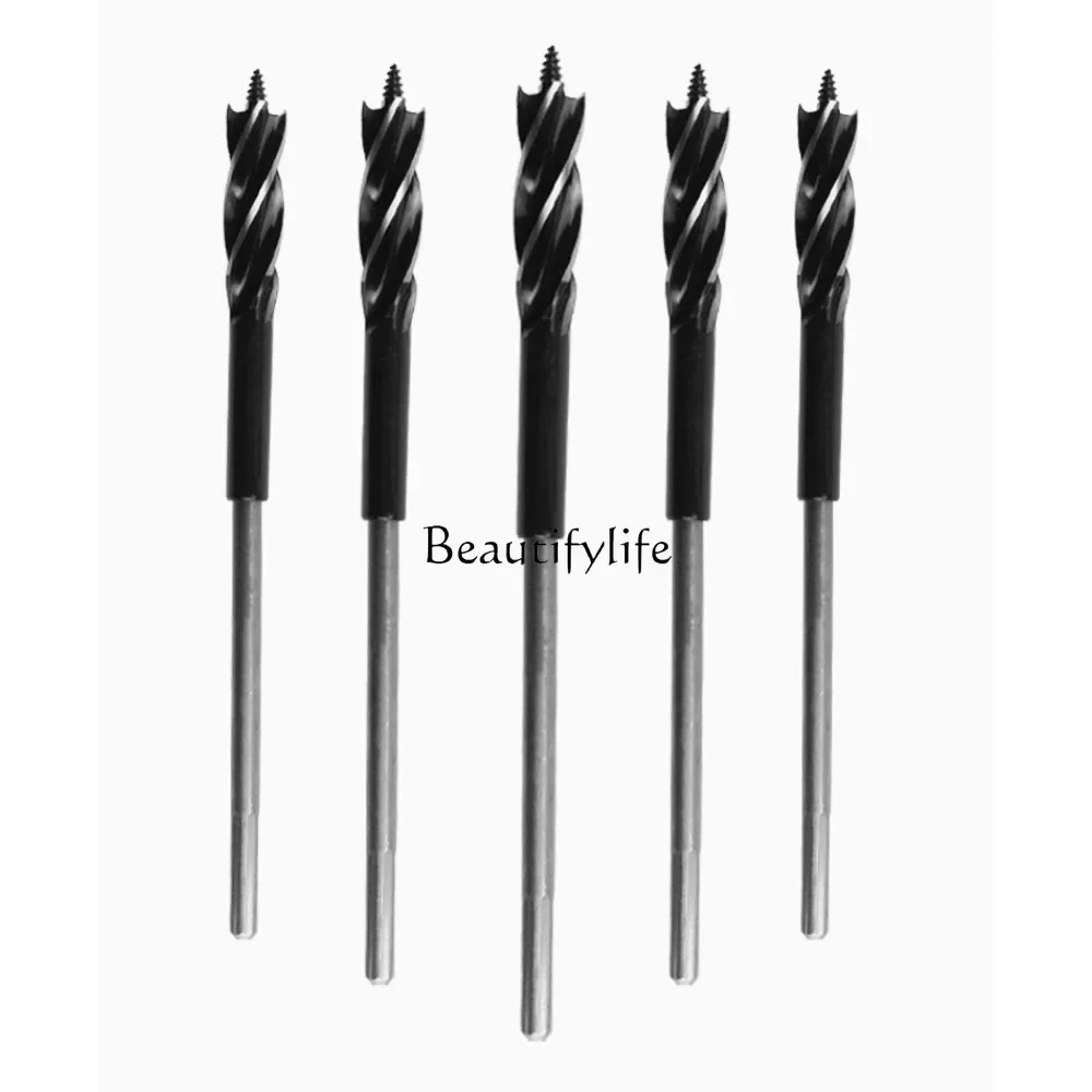 Deep Hole Brad Point Drill Bits Woodworking Special Hexagonal Handle Electric Hand Drill Lengthening Bar Four Groove Auger Bit