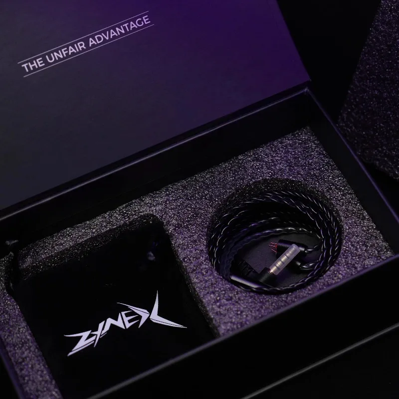 ZYNEX أصل سماعات الألعاب في الأذن الحيوية الألياف الحجاب الحاجز جودة صوت عالية 3.5 مللي متر الألعاب السلكية HIFI سماعات 0.78 مللي متر 2pin #2