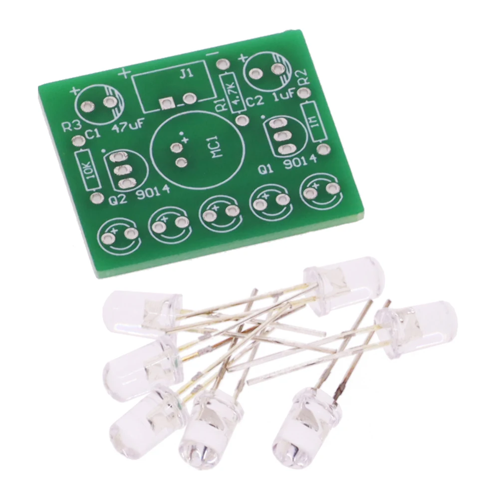 3V-5.5V Voice Activated Control Lamp LED Melody Light Module DIY Electronic Funny Kit Production Suite Learning PCB Laboratory