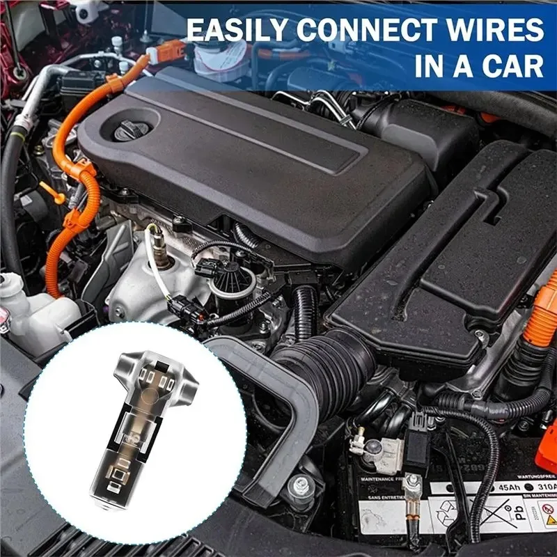 30PCS T1 Wire Connector No Strip Quick Snap Splice Detachable Terminal Plug LED Low Voltage Wiring Kit Electrical Accessories