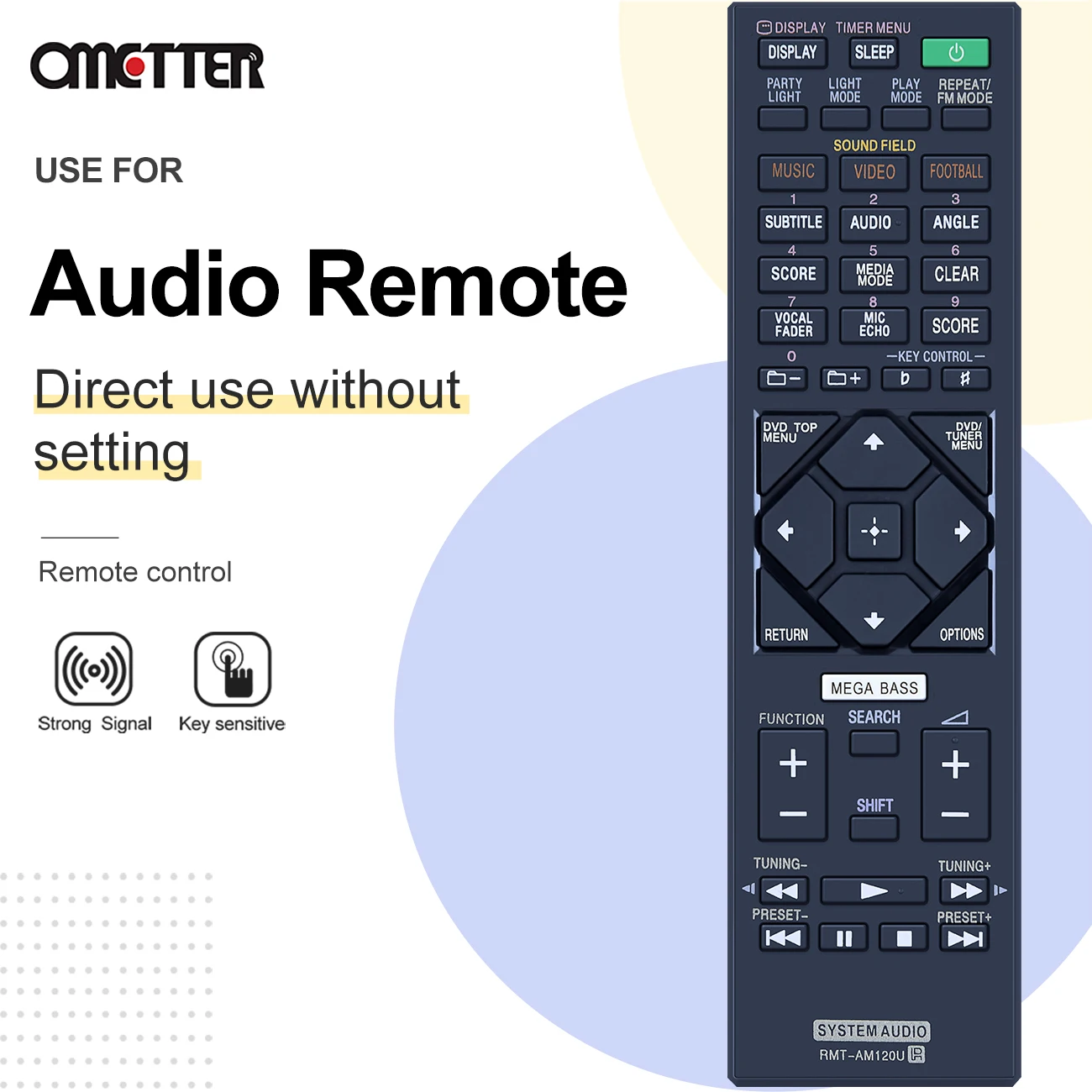 Nowy RMT-AM120U pilot zdalnego sterowania dla systemu Sony wymiana Audio dla HCDGT3D HCDSHAKEX1 HCDSHAKEX3 HCDSHAKEX7 MHCGT3D