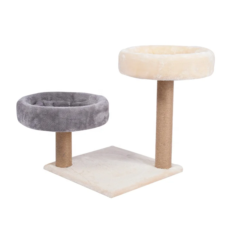 

Cat scratcher tree pet furniture cat scratching posts kitten play cat tree house with bed