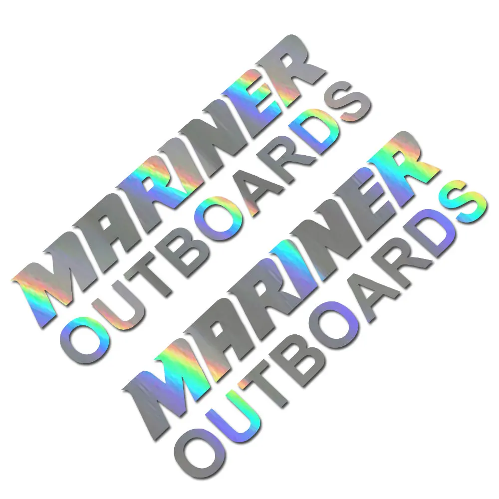 For Mariner Outboards decal engine replacement boat sticker X2