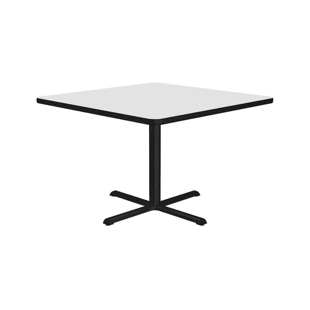 

30 Square Dry Erase Bistro Table with High-Purity White Laminate Top and Cast Iron Base, Made in USA