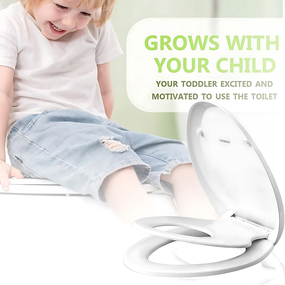 Toilet Lid WC  Toilet Seat for Both Adults and Children V-shaped Quick-release Universal Toilet Lid  Bathroom Accessories