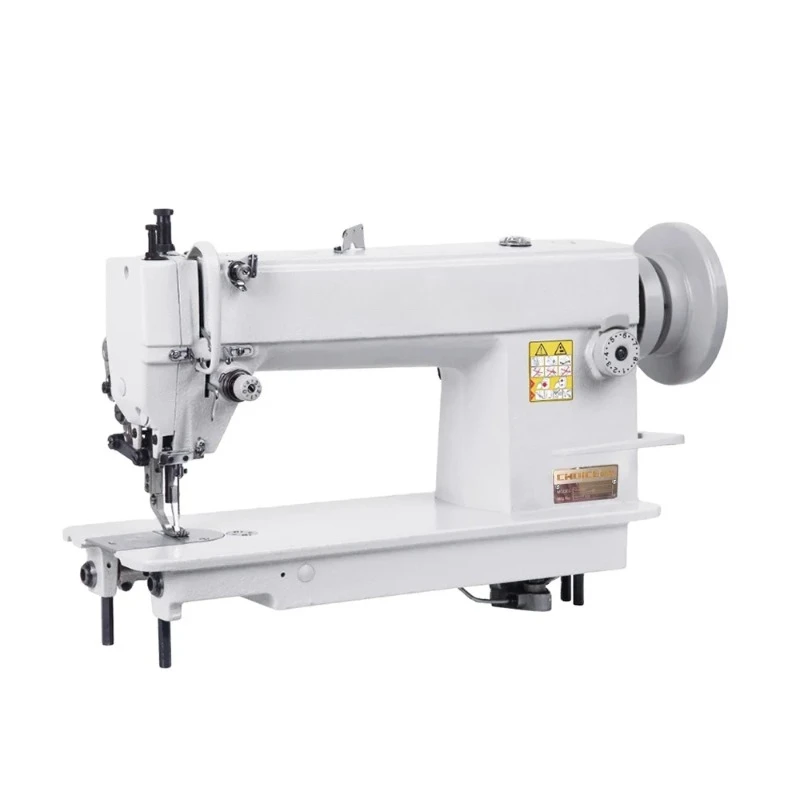 Flat-bed walking foot single needle lockstitch sewing machine