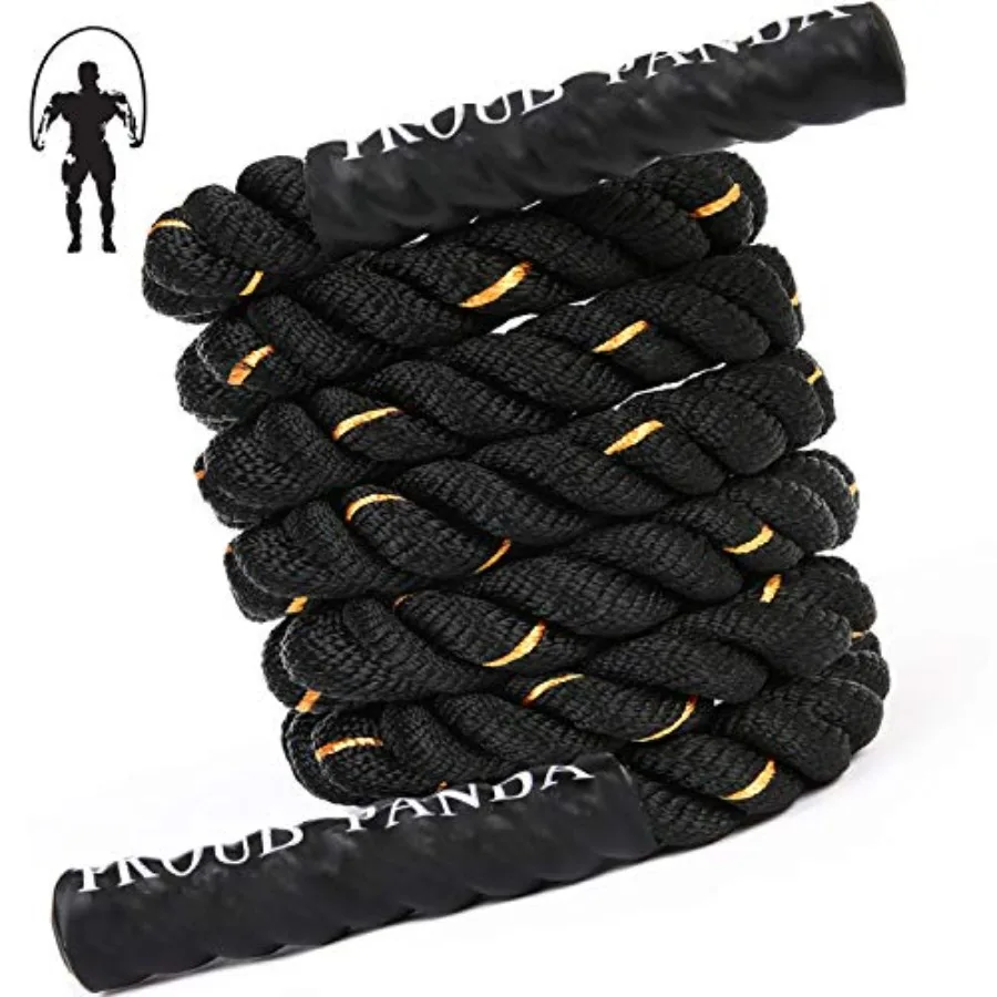 

Heavy Jump Ropes for Fitn 2LB/3LB/5LB, Weighted Adult Skipping Rope Exercise Battle Ropes for Men and Women, Total Body Workout