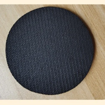 2pcs car big eye interior coaster wear-resistant and absorbent leather non-slip anti-shock anti-water leakage proof