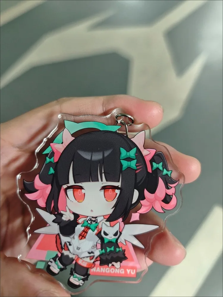 Hot Zenless Zone Zero ZZZ Delusional Angel Chixia Irene Nangong Yu Figure Key Chain Ring Jewelry Fans Gift Bag Pendant Keychains