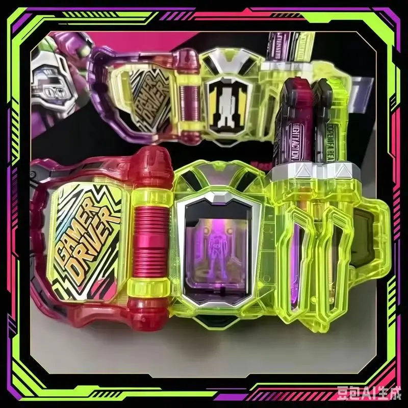 In Stock Kamen Rider Ex‑Aid Ea Gamer Driver With Mighty X Gashat Interlockable Japanese  Sound Led Light Belt Charm Collection view 2