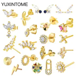 925 prata esterlina orelha agulha colorido cristal redondo pequenos brincos para mulheres geometria piercing brincos moda jóias