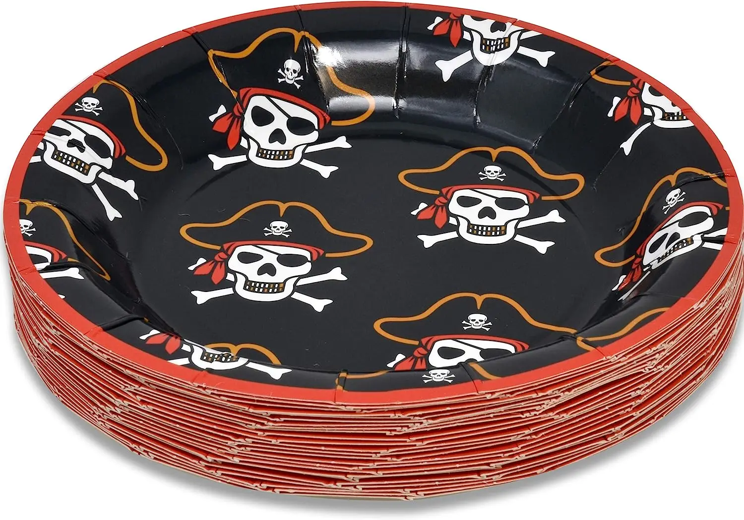 Pirate Party Supplies Tableware Plates 9 Oz Cups Napkins Pirate Skull Kids Disposable Dinnerware Girl Boy Birthday Party Decor