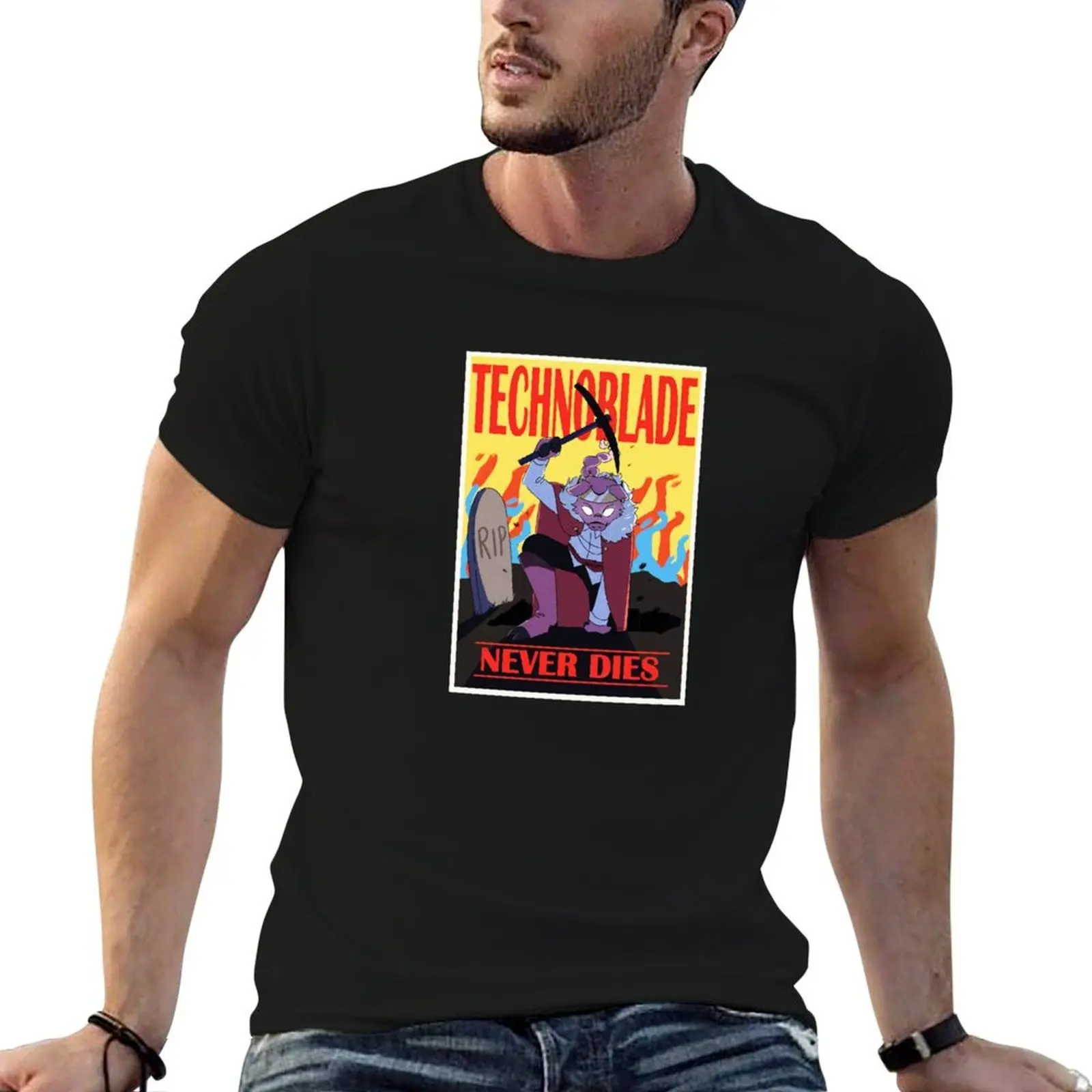 

technoblade never dies games T-Shirt t shirts with prints cotton t shirts high quality men t shirt cotton 100% T-shirt