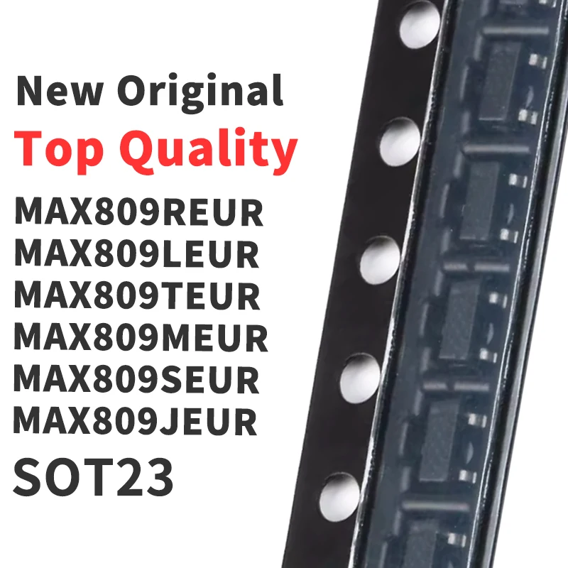 (10 Pieces) MAX809REUR MAX809LEUR MAX809TEUR MAX809MEUR MAX809SEUR MAX809JEUR +T SOT23 New Original