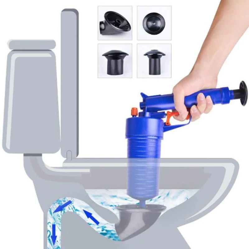 New High Pressure Powerful Manual Air Unblocker Drain Blaster / Gun Pump / Cleaner / Opener Uncover Toilet Plunger