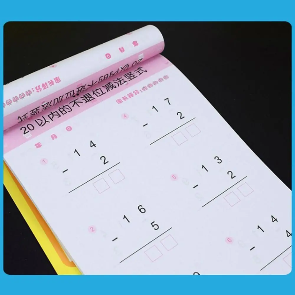Addition Subtraction Arithmetic Exercise Books Quick Calculation Handwritten Mathematics Workbook Learning Within 10/20/50/100