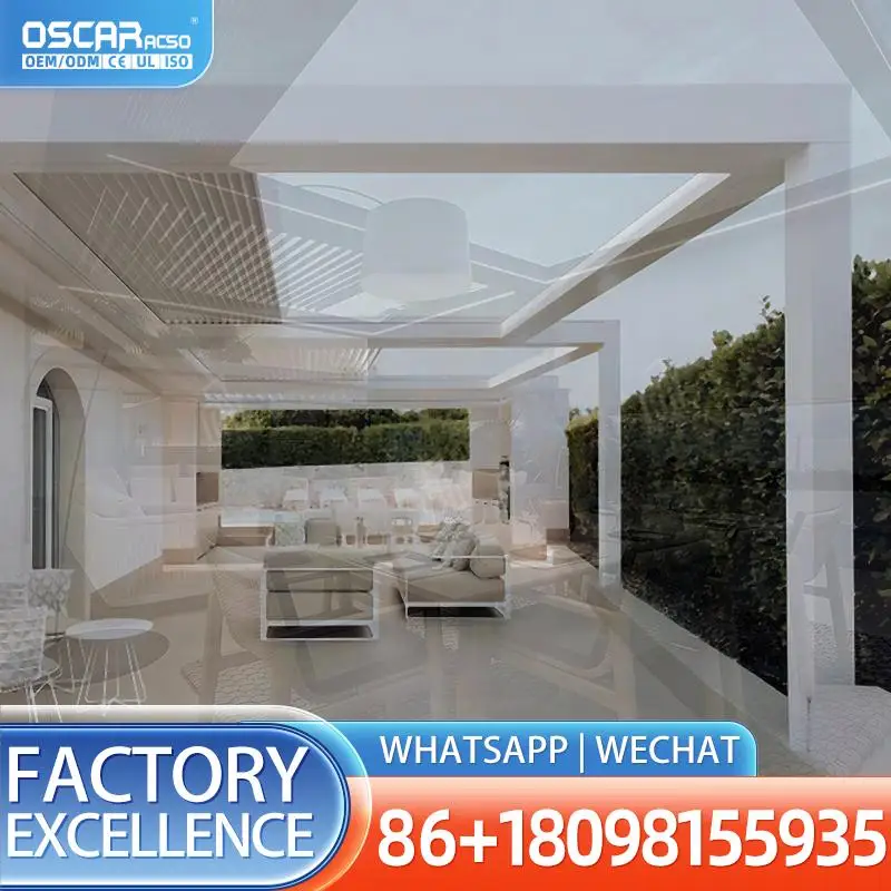 Outdoor Aluminum Glass Waterproof Polygon Roof Sunroom for Garden Warehouse Residential Hotel Apartment Use pergolas