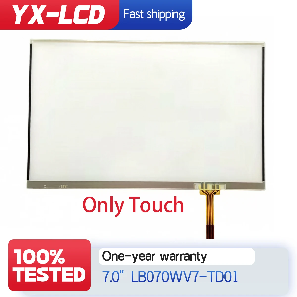 

new 7inch LB070WV7 TD01 LB070WV7-TD01 Touch screen panel 4 Pins