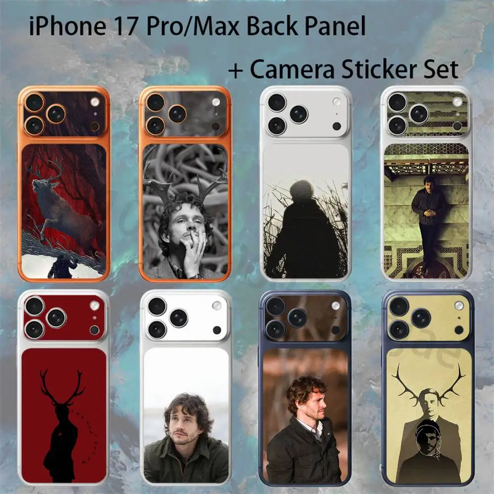 

Hannibal Will Graham For iPhone 17pro/pro Max Full body Back Cover Decal Skin Colorful Rear Protective Sticker Film