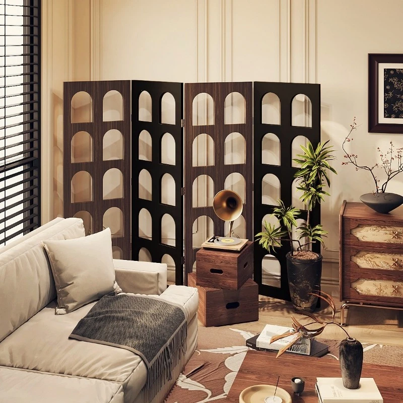 Color matching folding mobile screen partition living room entrance sofa occlusion