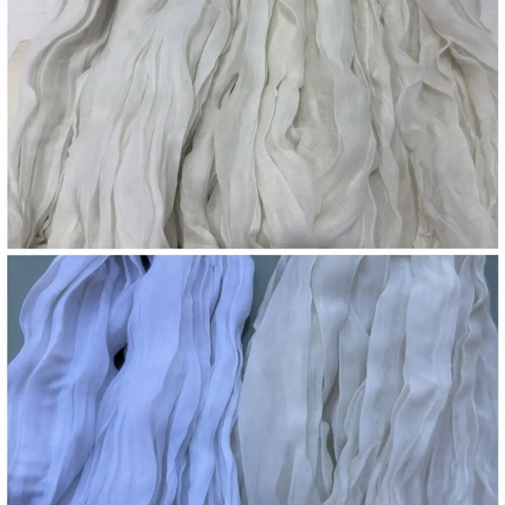 Premium Cheesecloth Table Runner Boho Wrinkled Gauze Wedding Tablecloth Party Dining Decor Soft Breathable Textiles Runner